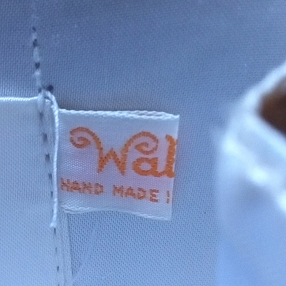 Vintage WALBAXG British Hong Kong Hand Beaded Leather Shoulder Bag Clutch Purse. - Picture 15 of 16